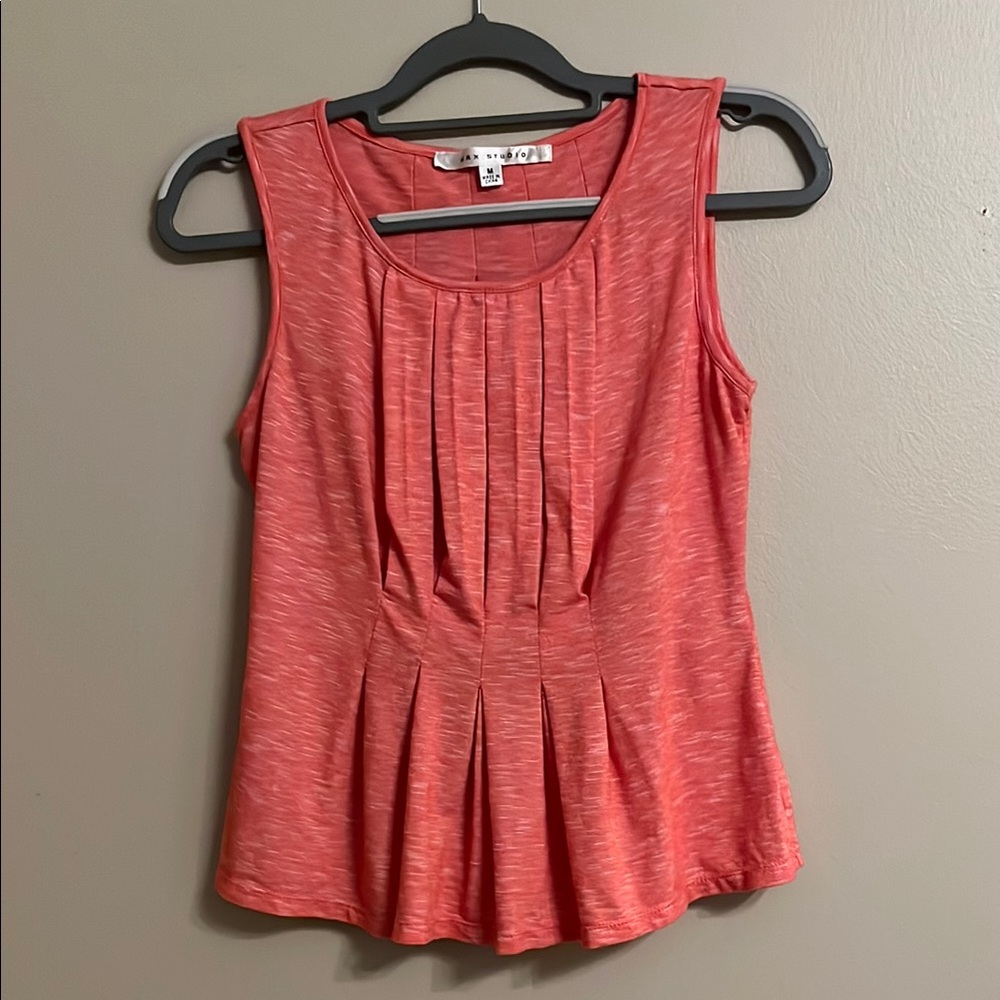 Max Studio Coral Sleeveless Top